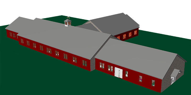 A rendering showing the Carriage Hill Assisted Living Facility